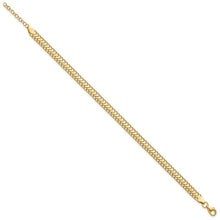 Load image into Gallery viewer, 10K Polished Fancy Link with 1in ext. Bracelet