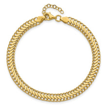 Load image into Gallery viewer, 10K Polished Fancy Link with 1in ext. Bracelet