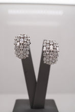 Load image into Gallery viewer, Custom Pear Shape Diamond J Hoop Earrings
