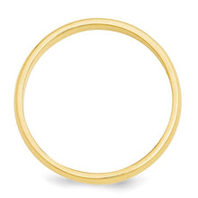 Load image into Gallery viewer, 14k Yellow Gold 3mm Half-Round Wedding Band Size 7