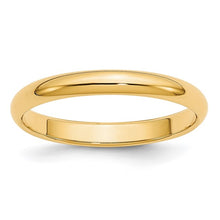 Load image into Gallery viewer, 14k Yellow Gold 3mm Half-Round Wedding Band Size 7