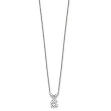Load image into Gallery viewer, 14k WG 1/4 carat total weight Round VS/SI DEF Lab Grown Diamond Solitaire 18in Necklace