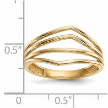 Load image into Gallery viewer, 14k Gold Polished 4-Bar Ring

