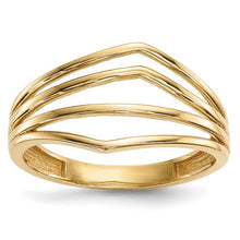 Load image into Gallery viewer, 14k Gold Polished 4-Bar Ring
