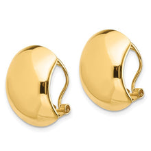 Load image into Gallery viewer, 14K Polished Omega Back Earrings