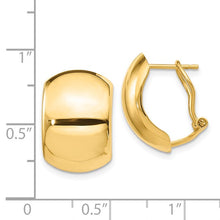 Load image into Gallery viewer, 14K Polished Omega Back Earrings