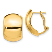 Load image into Gallery viewer, 14K Polished Omega Back Earrings