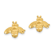 Load image into Gallery viewer, 14K D/C Bee Post Earrings