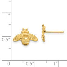 Load image into Gallery viewer, 14K D/C Bee Post Earrings