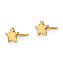 Load image into Gallery viewer, 14k Gold Polished Star Post Earrings