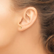 Load image into Gallery viewer, 14k Gold Polished Star Post Earrings
