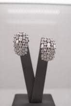 Load image into Gallery viewer, Custom Pear Shape Diamond J Hoop Earrings
