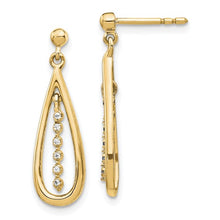 Load image into Gallery viewer, 14k Diamond Teardrop Post Earrings
