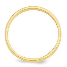 Load image into Gallery viewer, 14k Yellow Gold 3mm Half-Round Wedding Band Size 7
