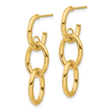 Load image into Gallery viewer, Leslie&#39;s 14K Polished Double Round Dangle Post Earrings
