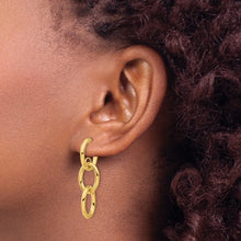 Load image into Gallery viewer, Leslie&#39;s 14K Polished Double Round Dangle Post Earrings
