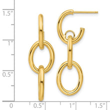 Load image into Gallery viewer, Leslie&#39;s 14K Polished Double Round Dangle Post Earrings
