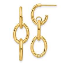 Load image into Gallery viewer, Leslie&#39;s 14K Polished Double Round Dangle Post Earrings
