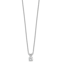 Load image into Gallery viewer, 14k WG 1/4 carat total weight Round VS/SI DEF Lab Grown Diamond Solitaire 18in Necklace
