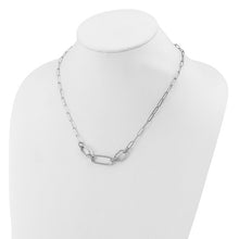 Load image into Gallery viewer, Leslie&#39;s Sterling Silver Rh-plated Polished CZ with 2in ext. Necklace
