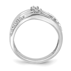 14K White Gold Lab Grown Diamond VS/SI FGH Ring