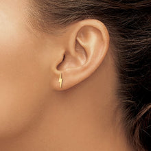 Load image into Gallery viewer, 14K Polished Lightning Bolt Post Earrings
