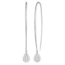 Load image into Gallery viewer, Pear Shape Lovebright Essential Diamond Earrings

